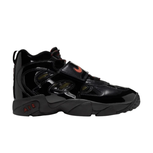 Nike Air Diamond Turf 2 Patent Black Gym Red